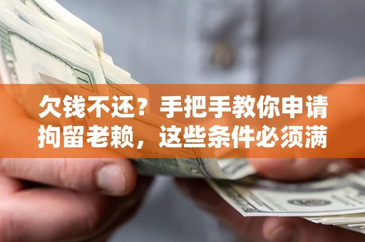 北京欠钱不还?手把手教你申请拘留老赖,这些条件必须满足! 北京欠钱不还?手把手教你申请拘留老赖,这些条件必须满足!
